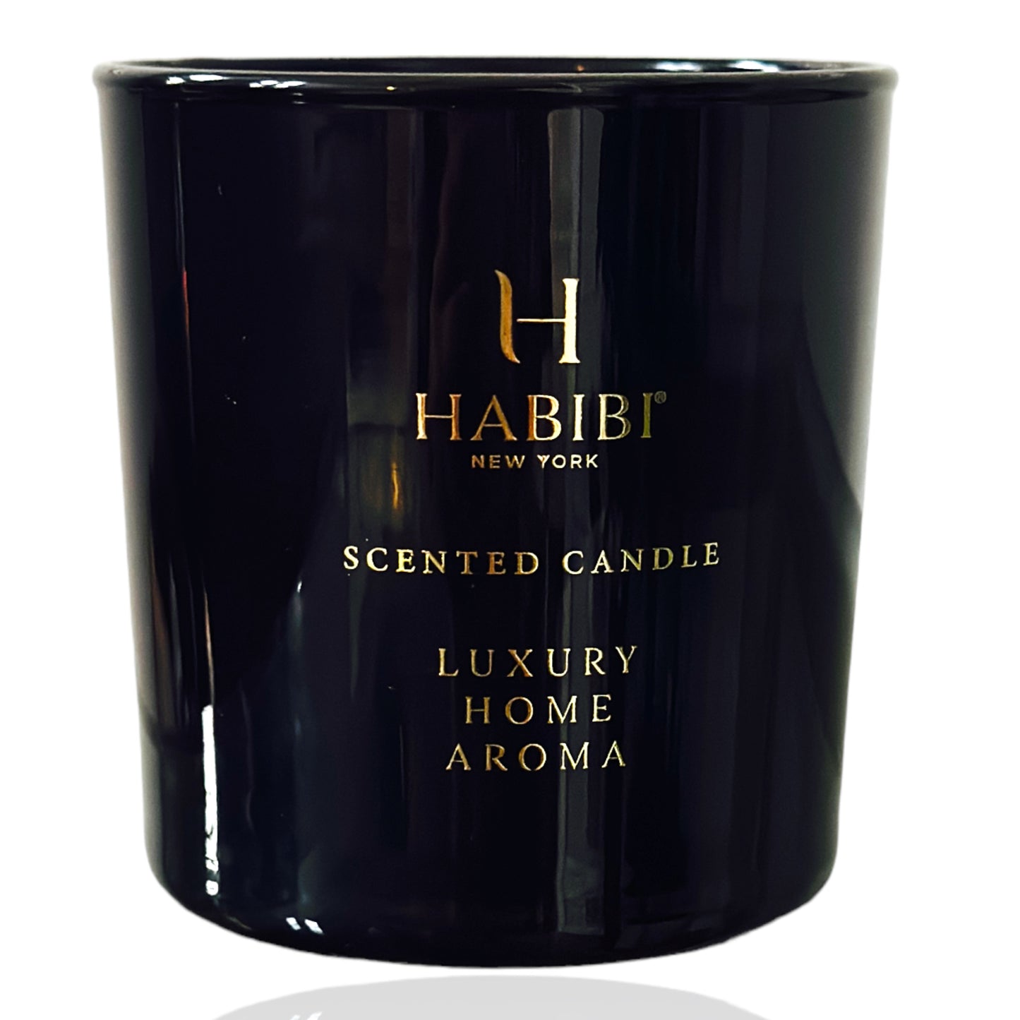 Scented candle in a black color
