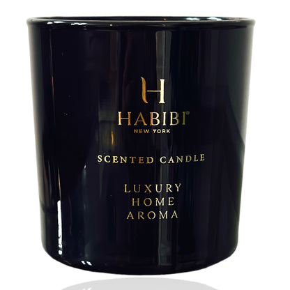 Scented candle in a black color