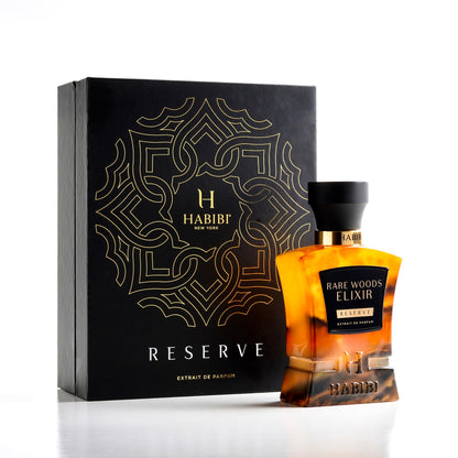 Rare Woods Elixer in a brown bottle: A rich, complex Scents that offers a luxurious and sophisticated scent experience.