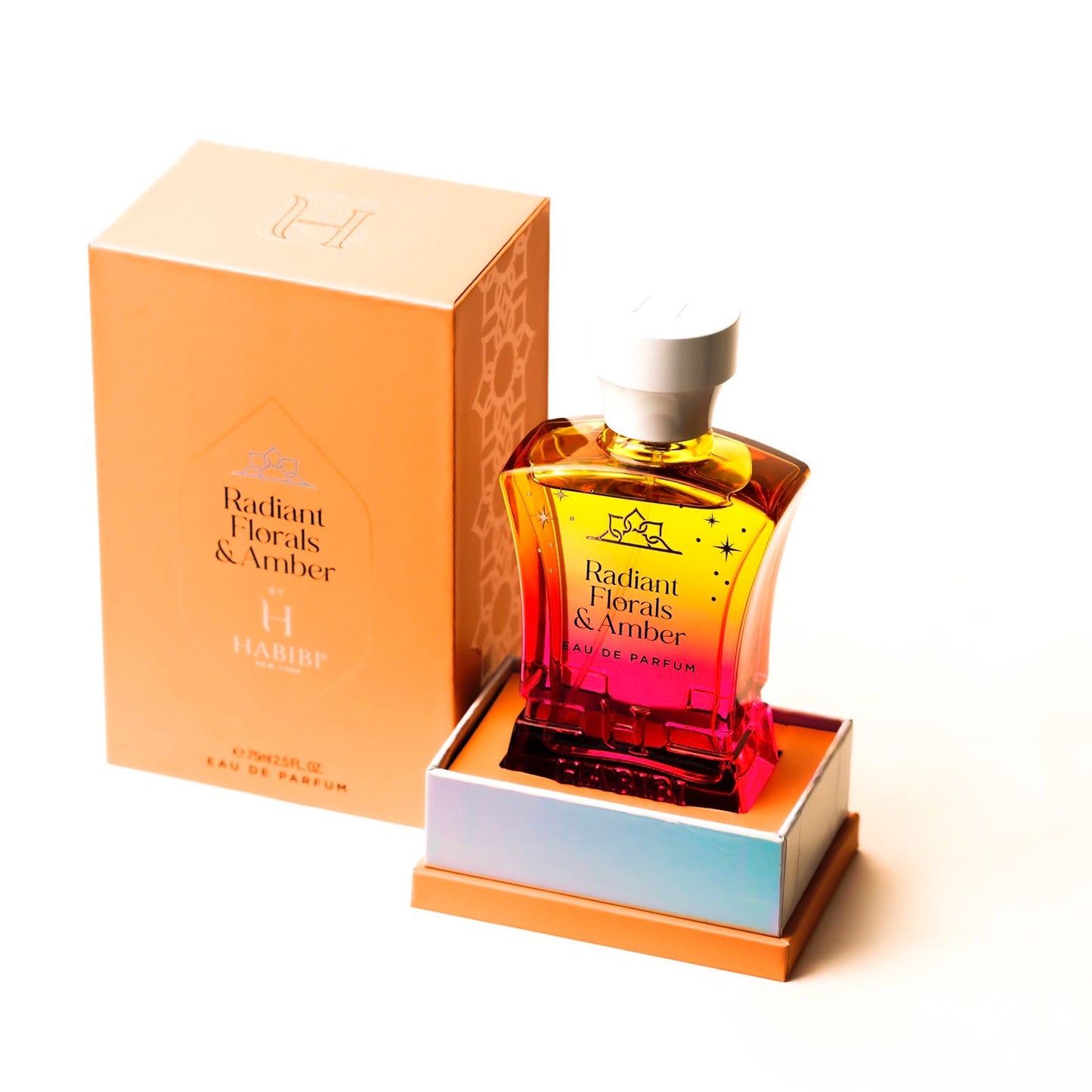 Radiant Florals & Amber scent by Habibi New York.