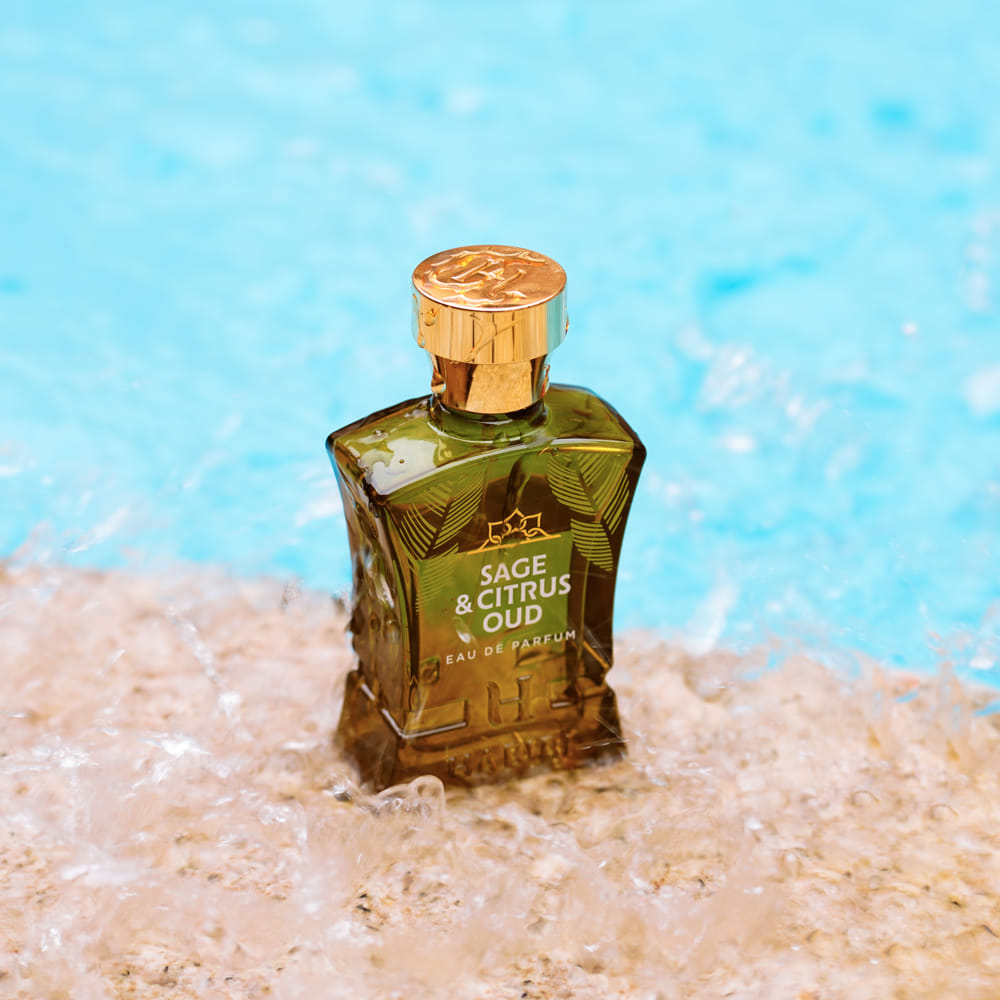 Sage and Citrus Oud cologne in a bottle by Habibi new York
