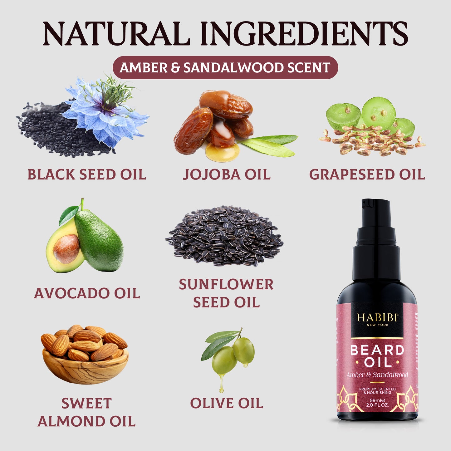 Amber & Sandalwood Beard Oil