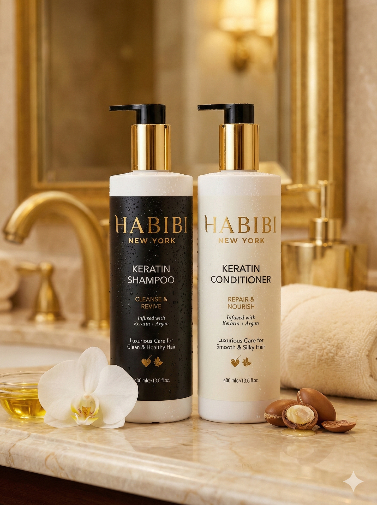 Keratin Hair Ritual Set - Shampoo + Conditioner