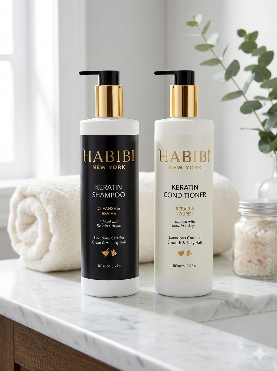 Argan and Olive Oil Shampoo and Conditioner - Habibi NY