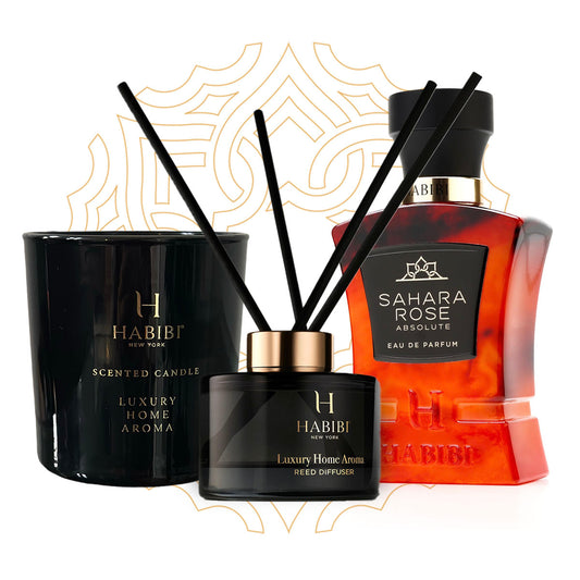Bed of Roses | Sahara Rose Absolute Parfum, Evening Rose Reed Diffuser & Candle