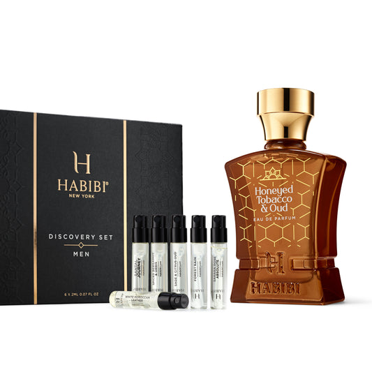 Honeyed Tobacco & Oud with Men's Discovery Set | Gift Set
