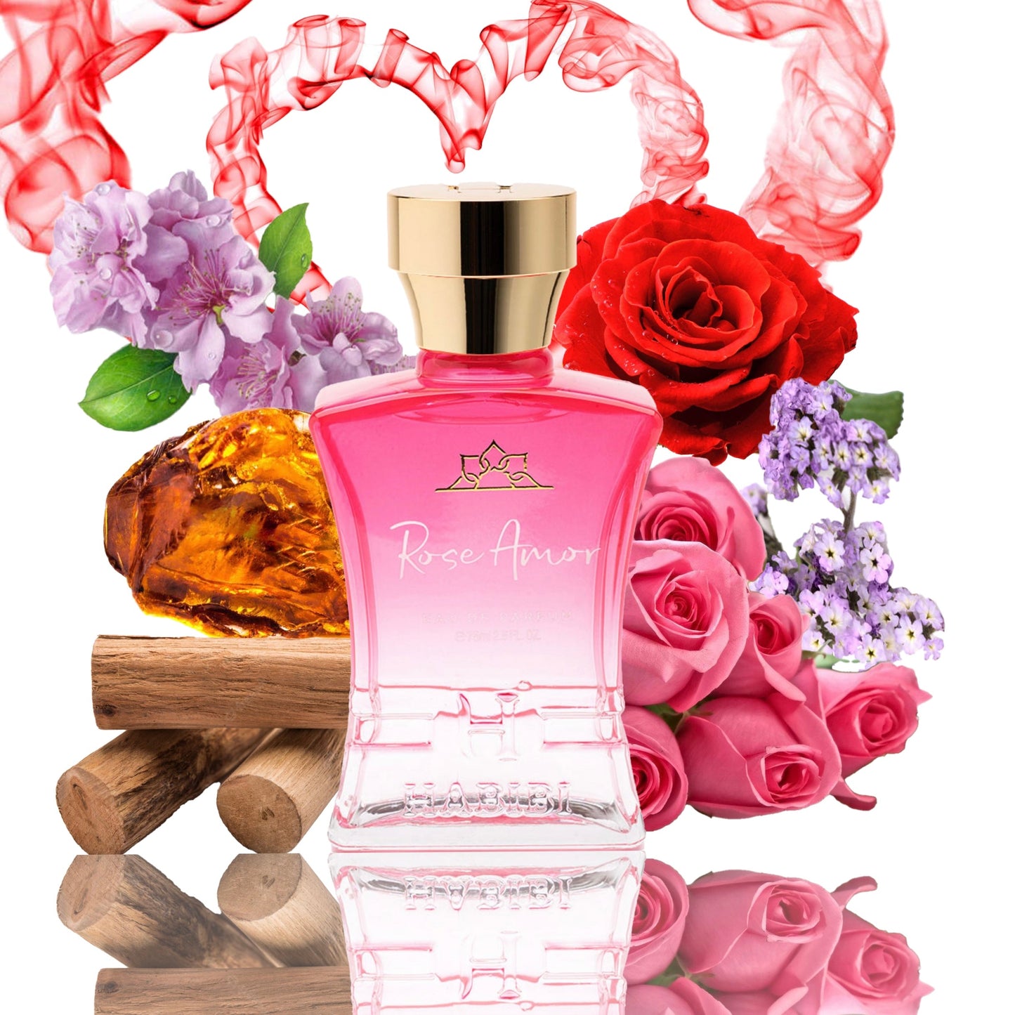 ROSE AMOR | FOR HER EDP 2.5 FL. OZ. & BODY LOTION FL. 4 O.Z